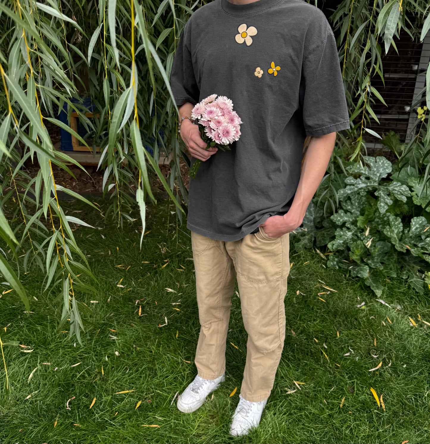 Short Sleeve Flower T-Shirt